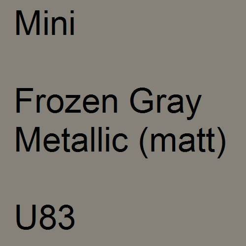 Mini, Frozen Gray Metallic (matt), U83.